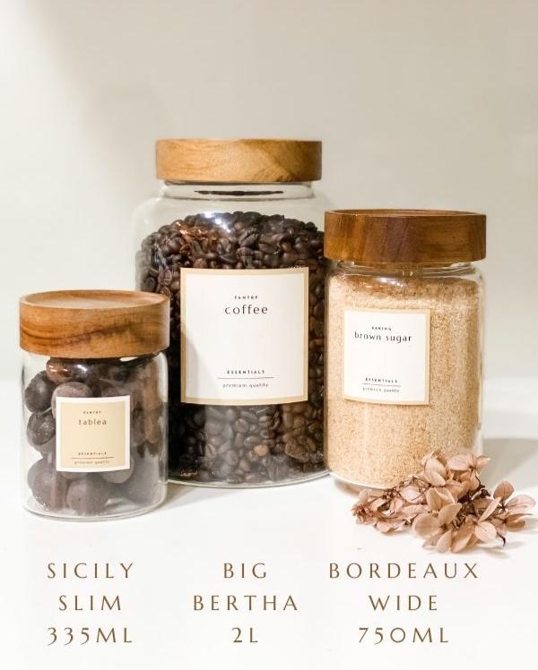 NAPA BIG BERTHA SCREWCAP Artisan Acacia Vat Jars - Mayfair & Co. Exclusive