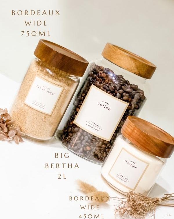 NAPA BIG BERTHA SCREWCAP Artisan Acacia Vat Jars - Mayfair & Co. Exclusive