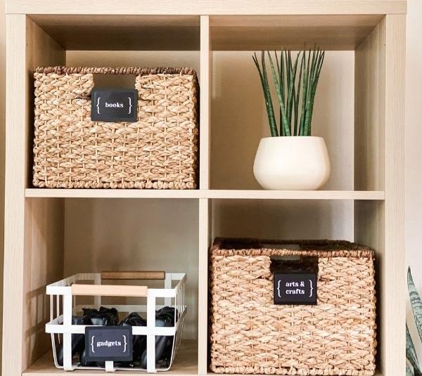 NORWAY Scandi Metal Basket with Metal Clip