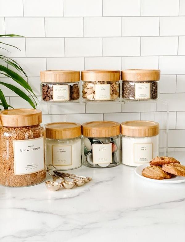 OKINAWA WIDE Bamboo Screwcap Jars - Mayfair & Co. Exclusive