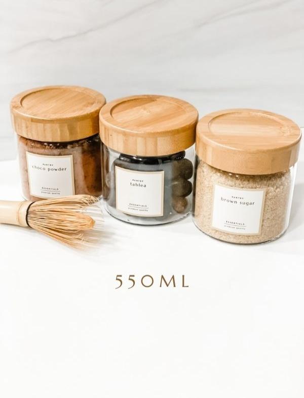 OKINAWA WIDE Bamboo Screwcap Jars - Mayfair & Co. Exclusive