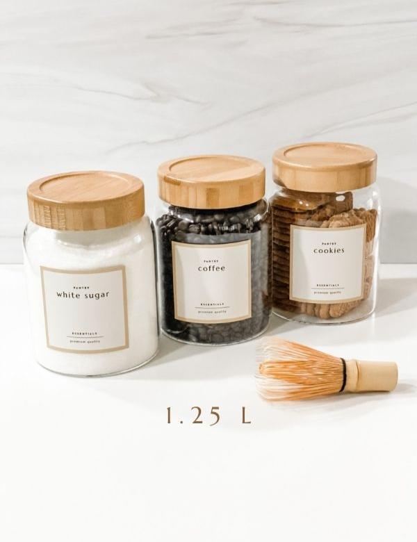 OKINAWA WIDE Bamboo Screwcap Jars - Mayfair & Co. Exclusive