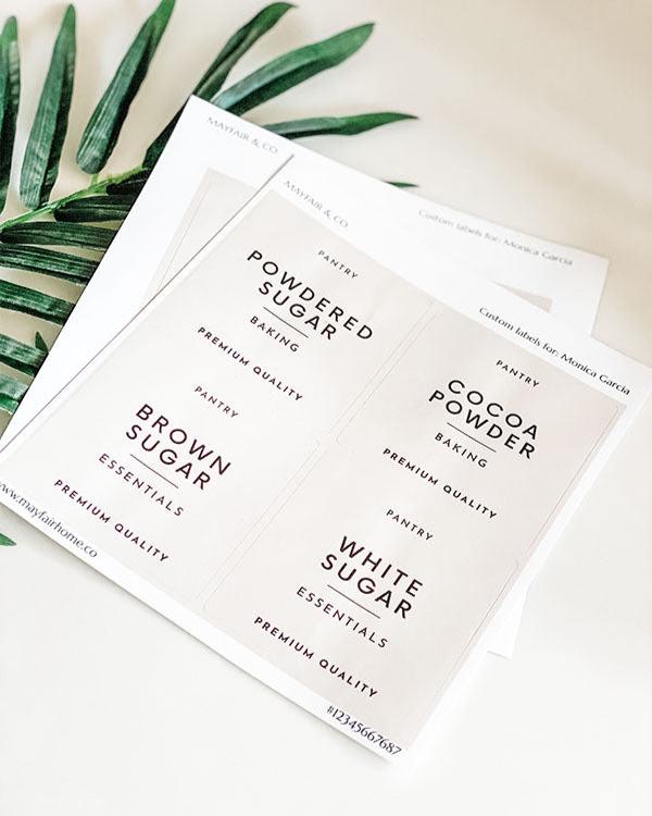 DESIGNER Labels - Large (Set of 6)