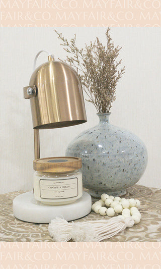 VERSAILLES Dimmable Candle Warmer Lamp with Stone Base
