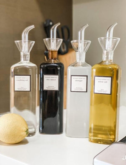 PUGLIA Artisan Glass Oil & Sauce Cruet