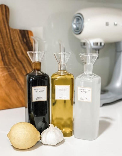 PUGLIA Artisan Glass Oil & Sauce Cruet