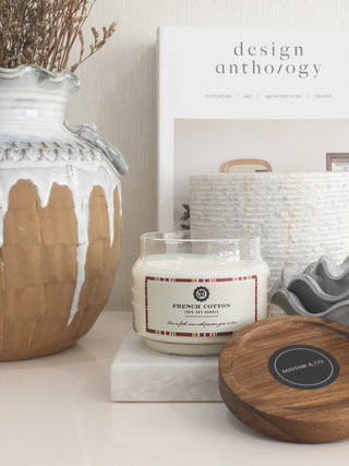 Limited Edition AMALFI Home Fragrance Diffuser with French Cotton Soy Candle