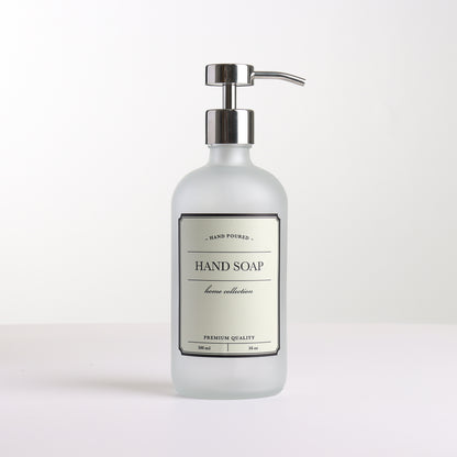 MADISON Glass Decanters with Polished Silver Pump