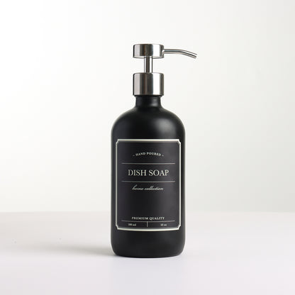 MADISON Glass Decanters with Polished Silver Pump