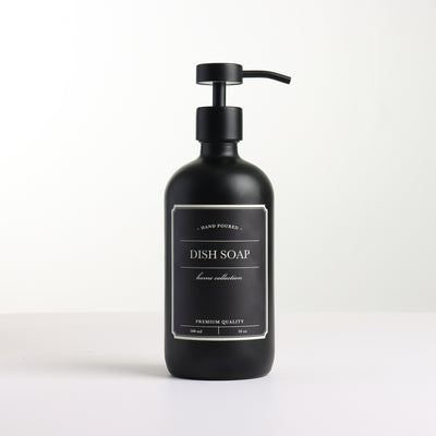 MADISON Glass Decanters with Matte Black Pump