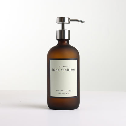 MADISON Glass Decanters with Polished Silver Pump