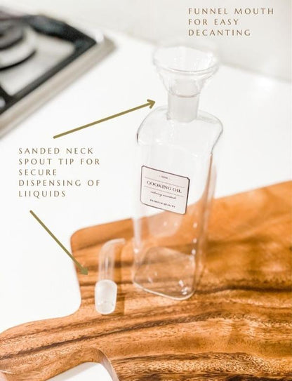 PUGLIA Artisan Glass Oil & Sauce Cruet