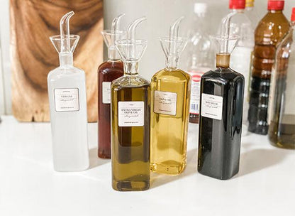 PUGLIA Artisan Glass Oil & Sauce Cruet