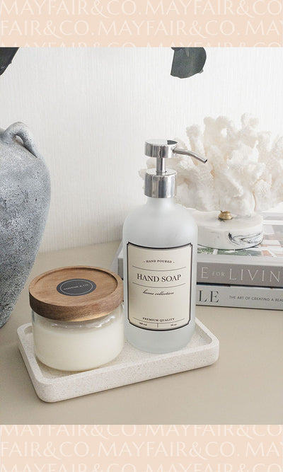 MADISON Glass Decanters with Polished Silver Pump