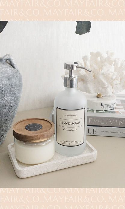 MADISON Glass Decanters with Polished Silver Pump