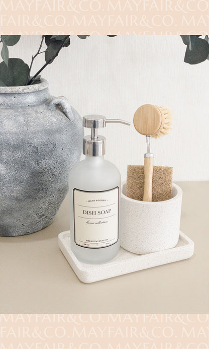 MADISON Glass Decanters with Polished Silver Pump