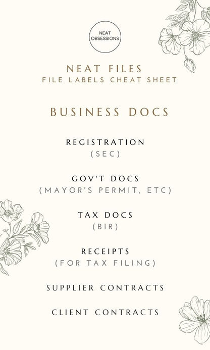 WALL STREET Minimalist File Organizing Set