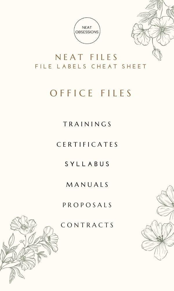 WALL STREET Minimalist File Organizing Set