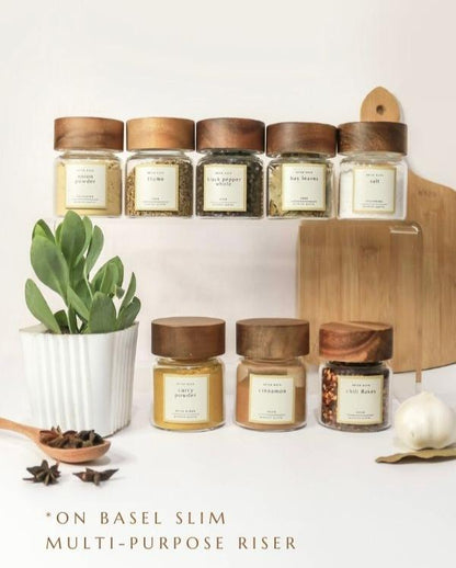 MARRAKECH Artisan Acacia Spice Jars