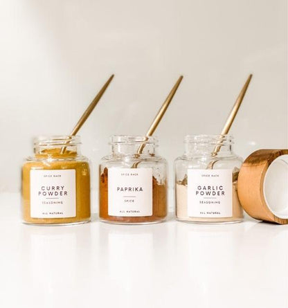 MARRAKECH Artisan Acacia Spice Jars