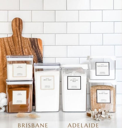 BRISBANE 360° Clear Cube Minimalist Bins