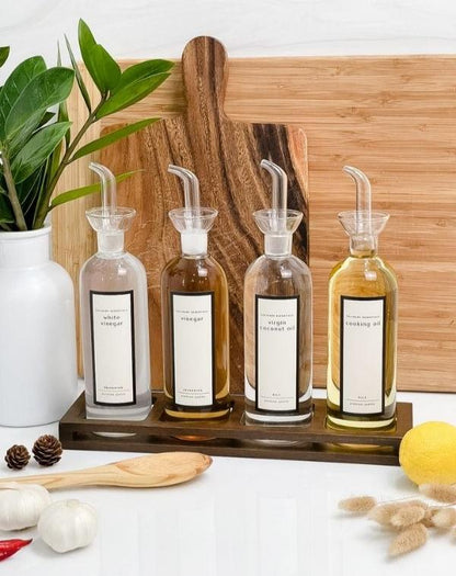 FLORENCE Wooden Slotted Condiment Holder