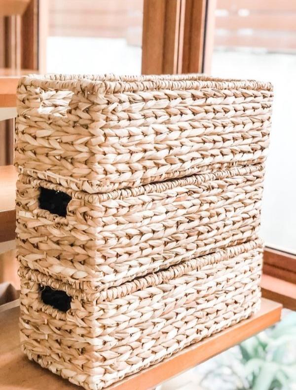 HAVANA Slim Storage Helper Seagrass Basket