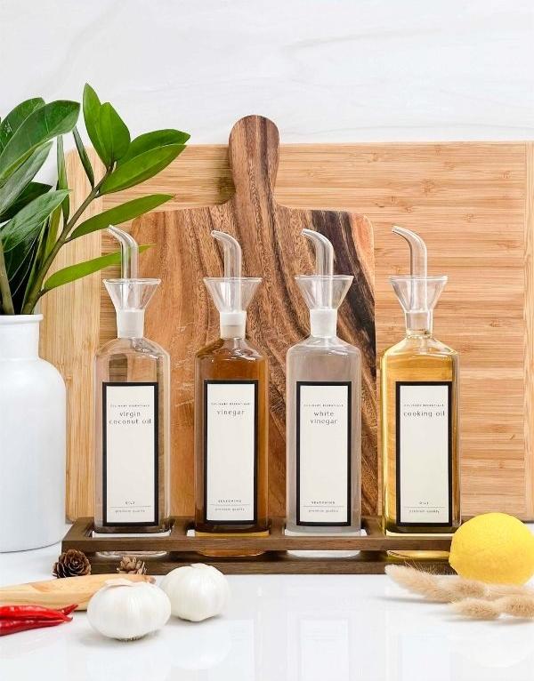 FLORENCE Wooden Slotted Condiment Holder