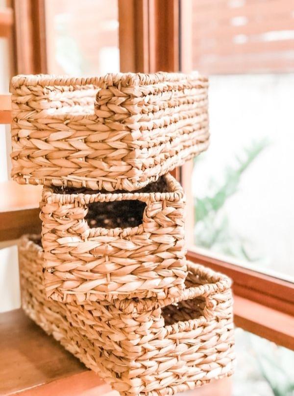 HAVANA Slim Storage Helper Seagrass Basket