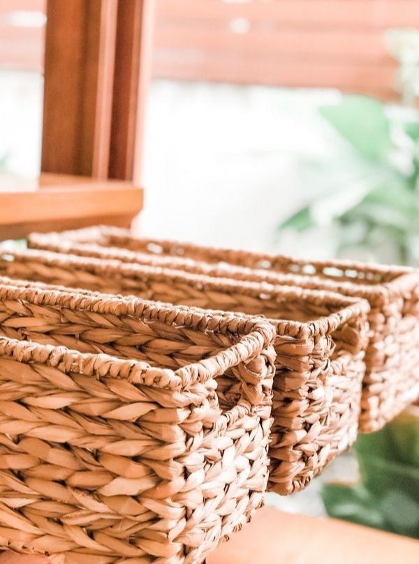 HAVANA Slim Storage Helper Seagrass Basket