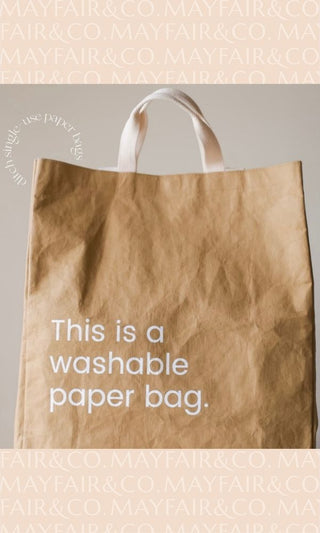NEW EARTH EcoCraft© Washable Paper Bag