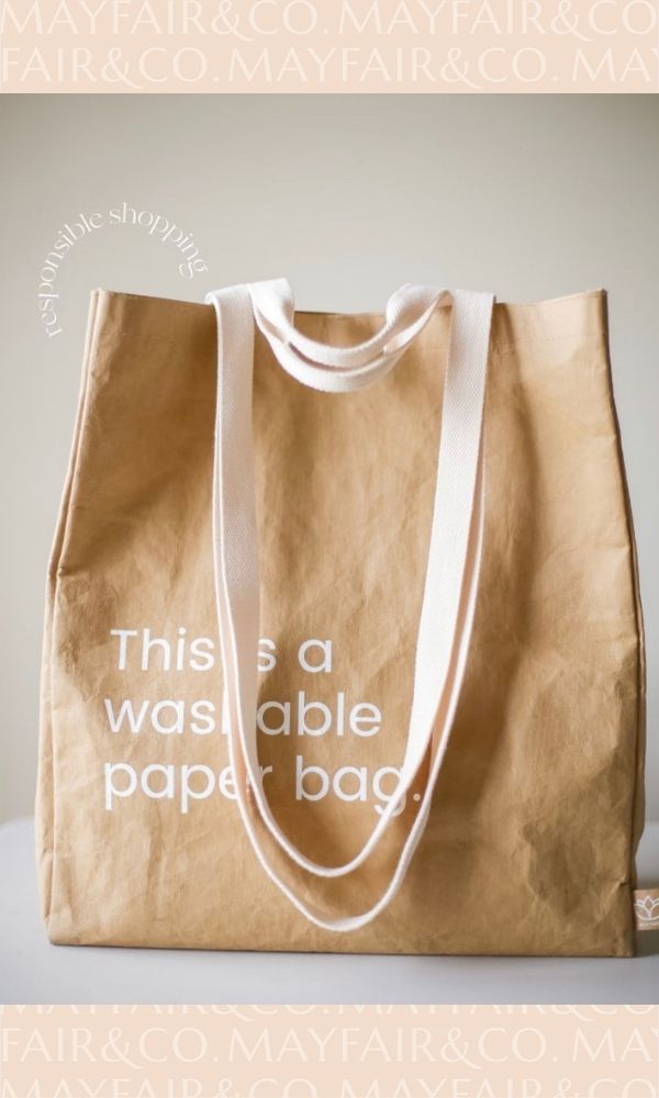 NEW EARTH EcoCraft Washable Paper Bag