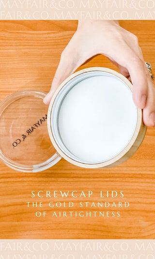 OKINAWA WIDE Bamboo Screwcap Jars - Mayfair & Co. Exclusive