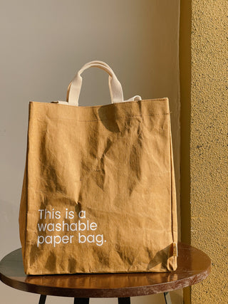 NEW EARTH Large Washable Paper Bag