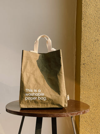 NEW EARTH Small Washable Paper Bag