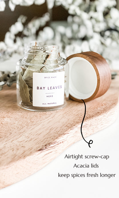 MARRAKECH Artisan Acacia Spice Jars