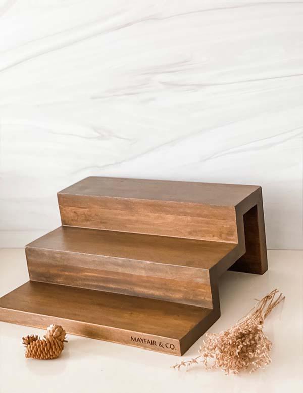 SEGOVIA Mahogany Step Shelf