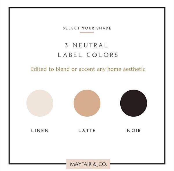 BASIC TEXT Labels - Large (Set of 6)