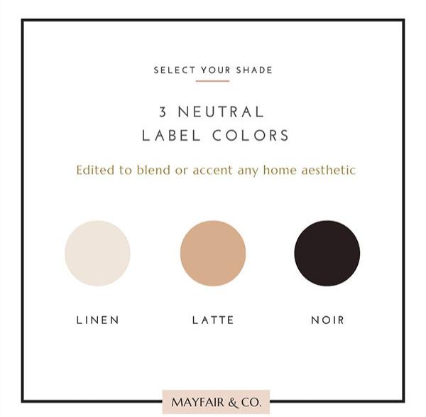 BASIC TEXT Labels - Large (Set of 3)