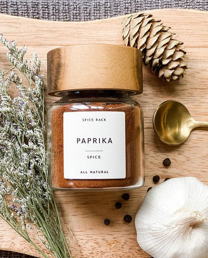 MARRAKECH Artisan Acacia Spice Jars